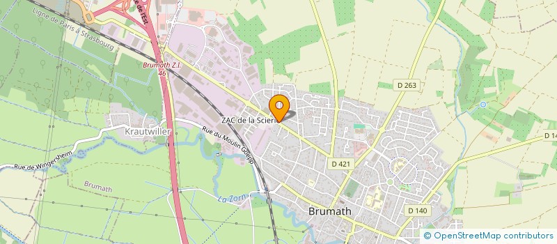 localisation de l'entreprise MADAME JOELLE BIETH  BRUMATH