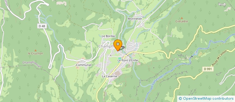 localisation de l'entreprise MADAME JOELLE BLANC à CHAMPFROMIER