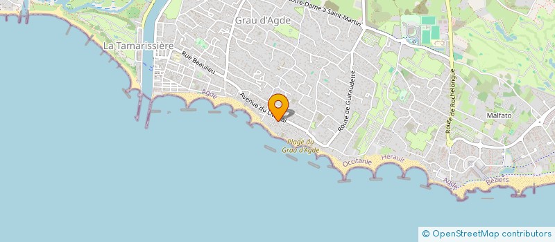 localisation de l'entreprise MADAME JOELLE BODELET  AGDE