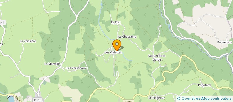 localisation de l'entreprise MADAME JOELLE BONGRAND  LE VERNET-CHAMEANE