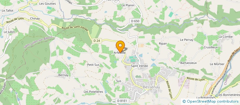 localisation de l'entreprise MADAME JOELLE BONNARD  BESSENAY