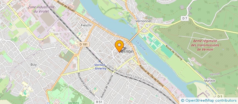 localisation de l'entreprise MADAME JOELLE BONVILLAIN  VERNON