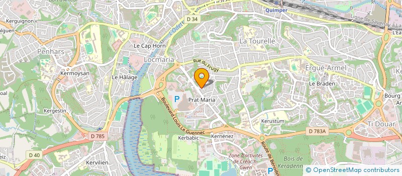 localisation de l'entreprise MADAME JOELLE BOSSER à QUIMPER