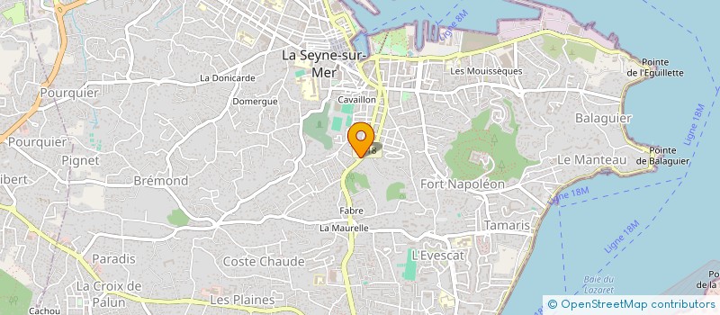 localisation de l'entreprise MADAME JOELLE BOUGEROL à LA SEYNE-SUR-MER