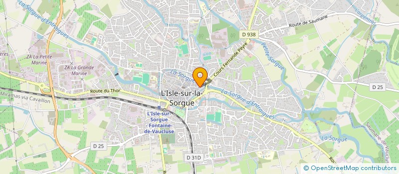 localisation de l'entreprise MADAME JOELLE BOURIA à L'ISLE-SUR-LA-SORGUE