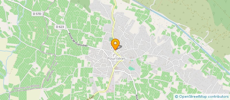 localisation de l'entreprise MADAME JOELLE BOURRELLY  POURRIERES