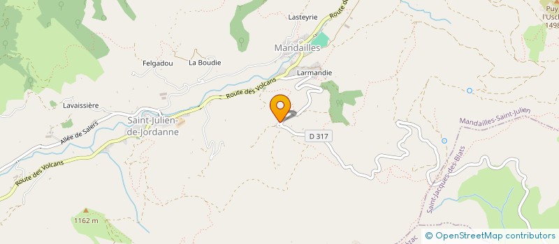 localisation de l'entreprise MADAME JOELLE BOUSQUET à MANDAILLES-SAINT-JULIEN