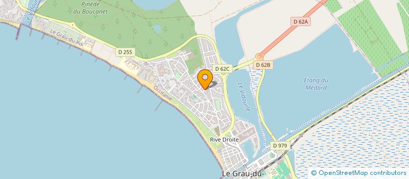 localisation de l'entreprise MADAME JOELLE BOUSSER  LE GRAU-DU-ROI