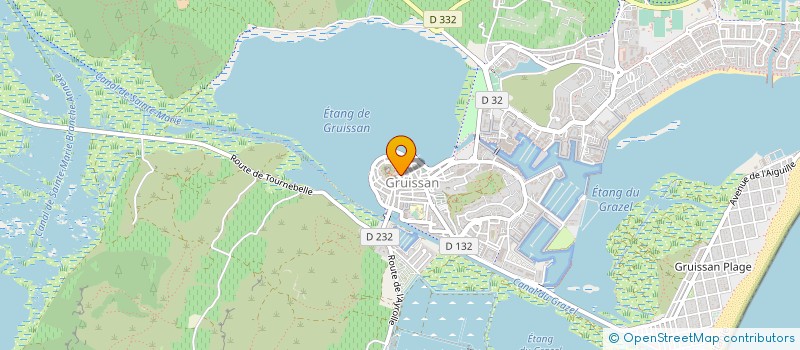 localisation de l'entreprise MADAME JOELLE BOUTET  GRUISSAN