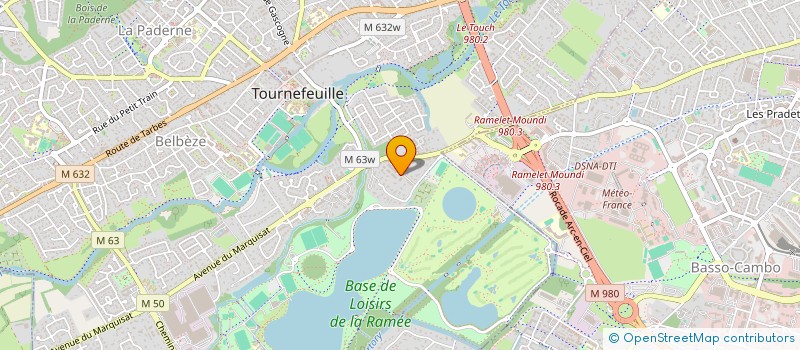 localisation de l'entreprise MADAME JOELLE BREDA à TOURNEFEUILLE