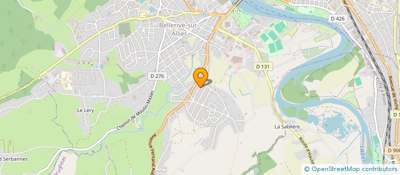 localisation de l'entreprise MADAME JOELLE BRUGIERE à BELLERIVE-SUR-ALLIER