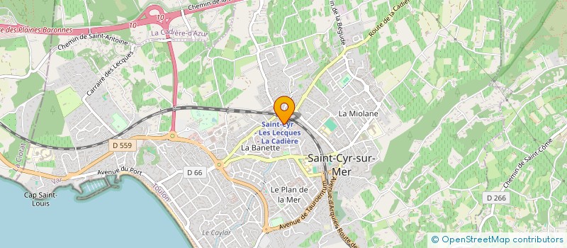 localisation de l'entreprise MADAME JOELLE CALIAROS à SAINT-CYR-SUR-MER