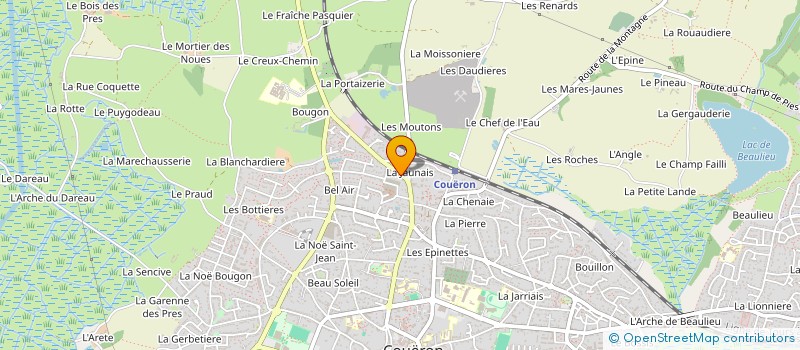 localisation de l'entreprise MADAME JOELLE CANNEVET à COUERON