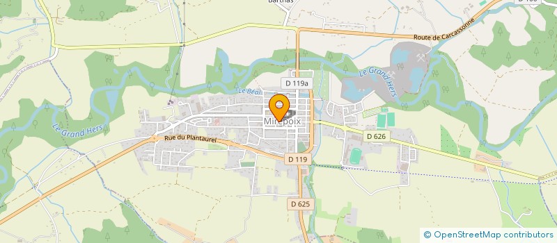 localisation de l'entreprise MADAME JOELLE CASAGRANDE à MIREPOIX