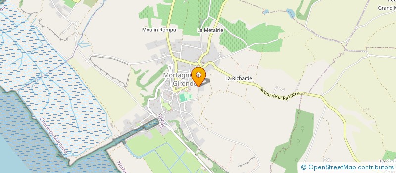 localisation de l'entreprise MADAME JOELLE CASTILLO  MORTAGNE-SUR-GIRONDE