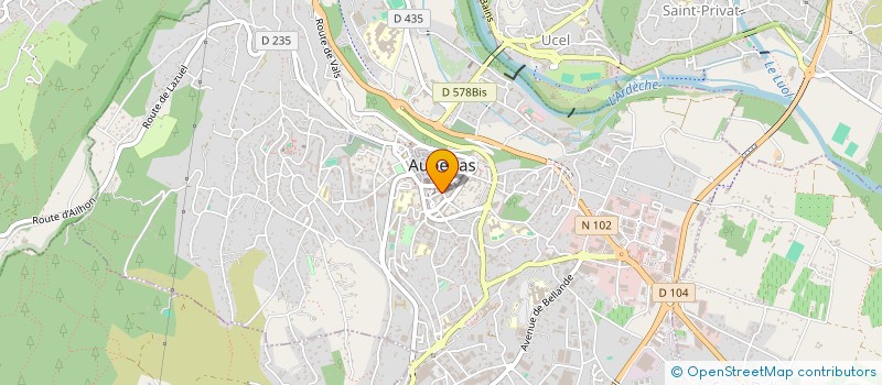 localisation de l'entreprise MADAME JOELLE CAZI  AUBENAS