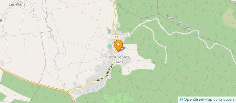 localisation de l'entreprise MADAME JOELLE CHAINE  BROUZET-LES-ALES