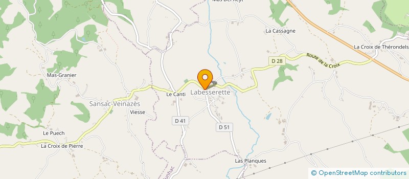 localisation de l'entreprise MADAME JOELLE CHAMPEIX à LABESSERETTE