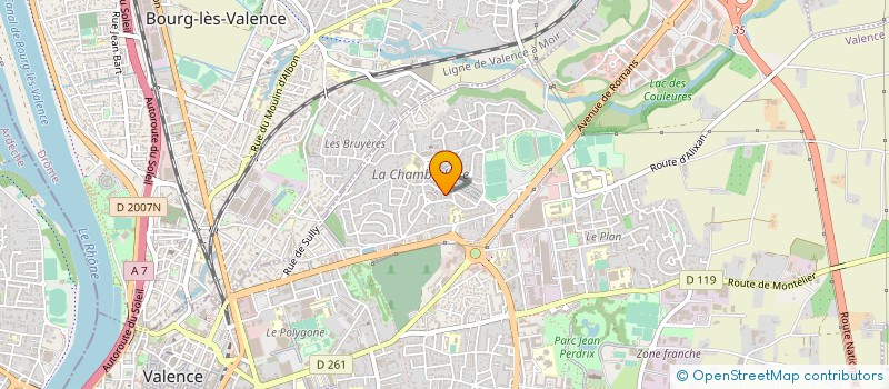 localisation de l'entreprise MADAME JOELLE CHAPIGNAT à VALENCE