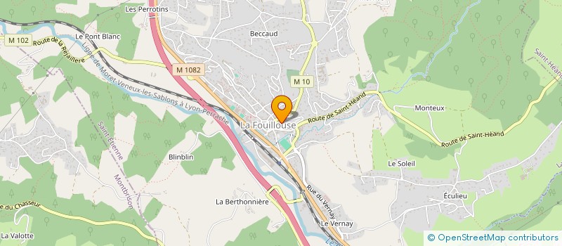 localisation de l'entreprise MADAME JOELLE CHAUVE  LA FOUILLOUSE