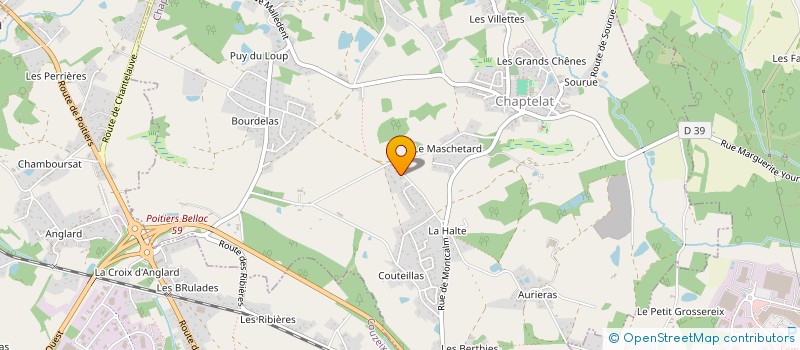 localisation de l'entreprise MADAME JOELLE CHEVEREAUD à CHAPTELAT