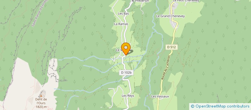 localisation de l'entreprise MADAME JOELLE CLARET  SAINT PIERRE D'ENTREMONT