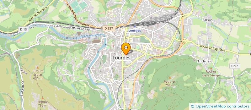 localisation de l'entreprise MADAME JOELLE CLEMENT  LOURDES