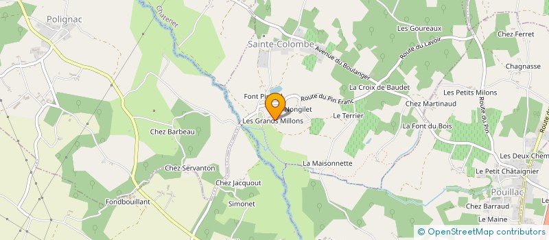 localisation de l'entreprise MADAME JOELLE COIGNARD  SAINTE-COLOMBE