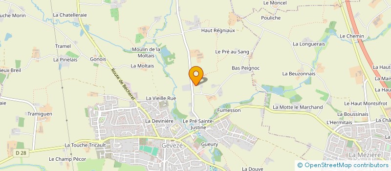 localisation de l'entreprise MADAME JOELLE COMMUNIER  GEVEZE