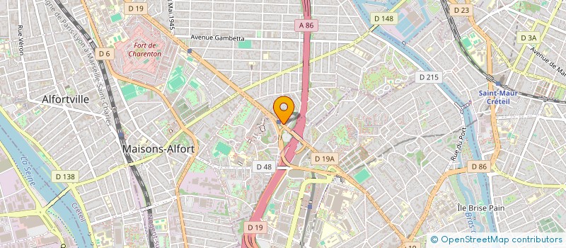 localisation de l'entreprise MADAME JOELLE COUET  MAISONS-ALFORT