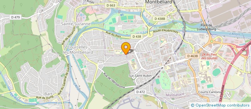 localisation de l'entreprise MADAME JOELLE CUGNEZ à MONTBELIARD