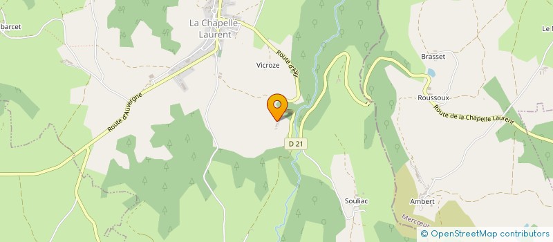 localisation de l'entreprise MADAME JOELLE CUSSAC à LA CHAPELLE-LAURENT