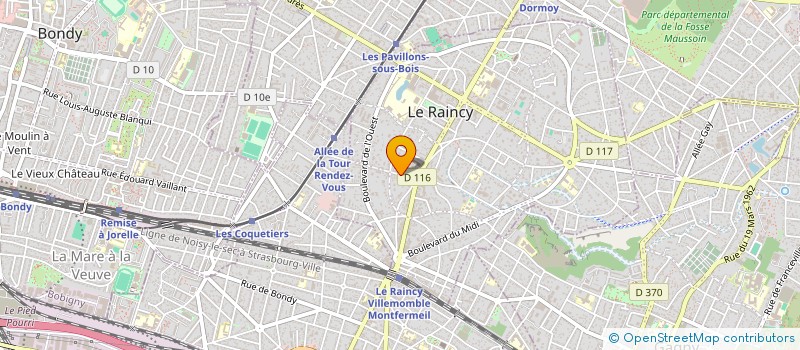 localisation de l'entreprise MADAME JOELLE DADOUN à LE RAINCY