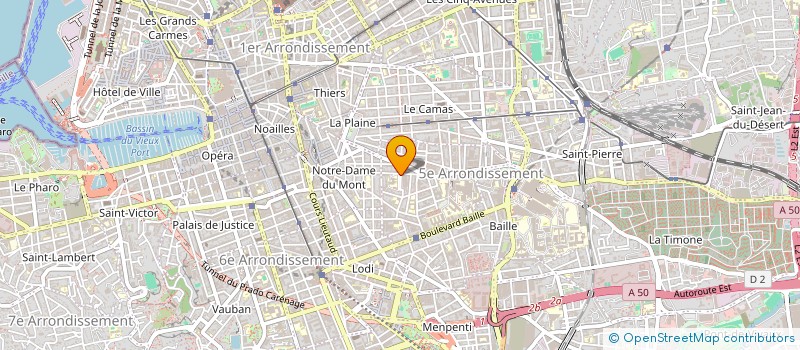 localisation de l'entreprise MADAME JOELLE DANVE à MARSEILLE