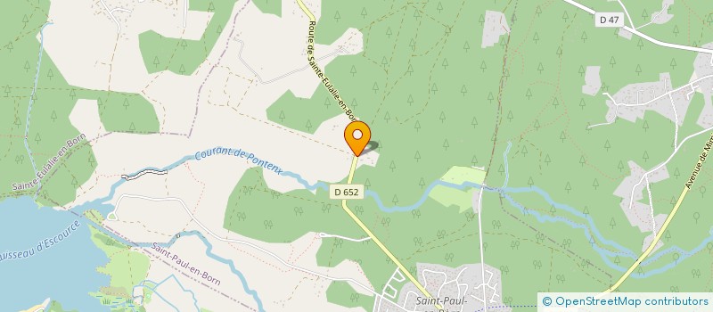 localisation de l'entreprise MADAME JOELLE DARMUZEY  SAINT-PAUL-EN-BORN