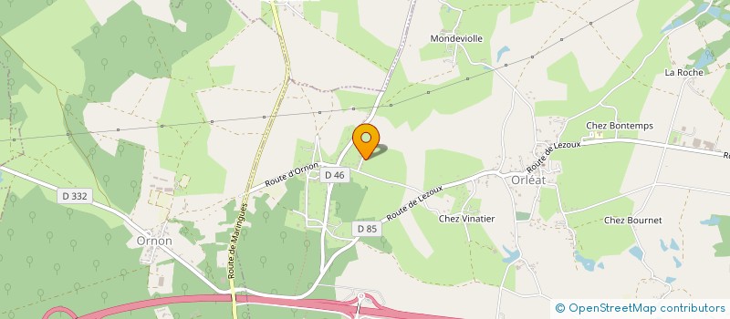 localisation de l'entreprise MADAME JOELLE DASSAUD  ORLEAT