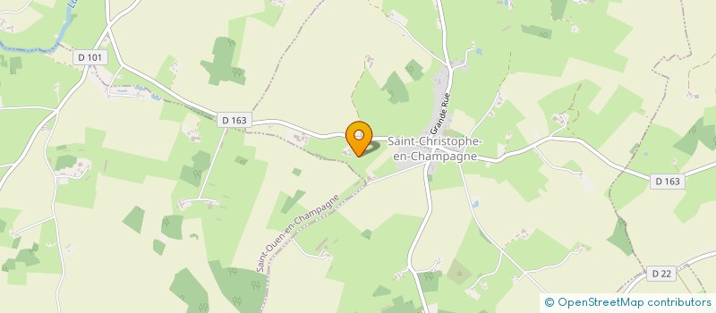localisation de l'entreprise MADAME JOELLE DAVID  SAINT CHRISTOPHE EN CHAMPAGNE