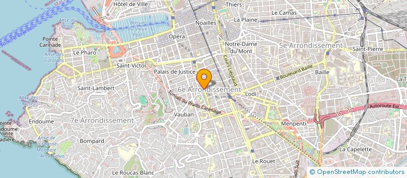 localisation de l'entreprise MADAME JOELLE DELBARRE  MARSEILLE