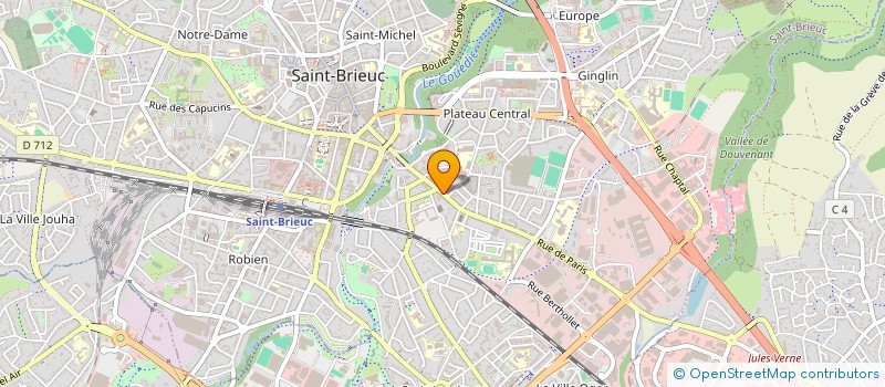 localisation de l'entreprise MADAME JOELLE DERRIEN à SAINT-BRIEUC