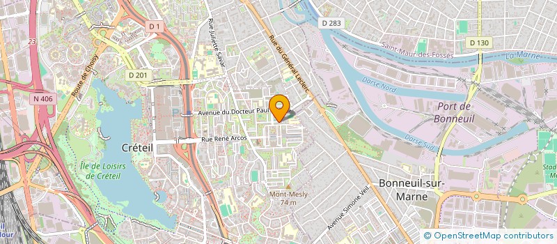 localisation de l'entreprise MADAME JOELLE DEVAUX  CRETEIL