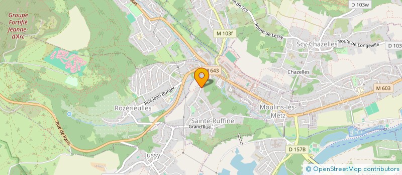 localisation de l'entreprise MADAME JOELLE DOUR  SAINTE-RUFFINE