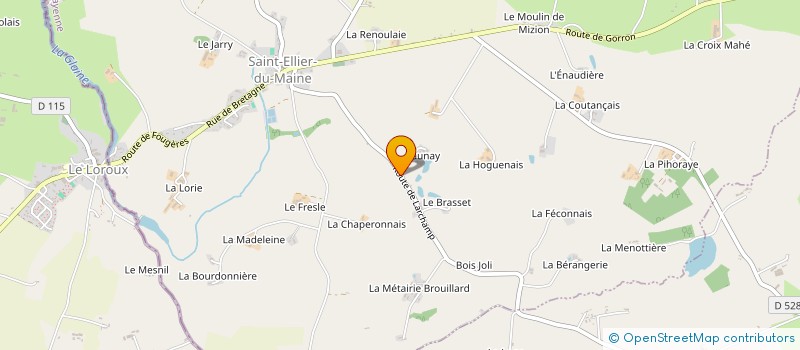 localisation de l'entreprise MADAME JOELLE DRESVE  SAINT-ELLIER-DU-MAINE