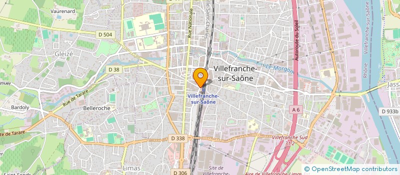 localisation de l'entreprise MADAME JOELLE DURAND à VILLEFRANCHE-SUR-SAONE