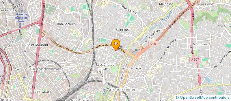 localisation de l'entreprise MADAME JOELLE DURANTE à MARSEILLE