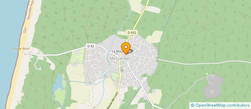 localisation de l'entreprise MADAME JOELLE DUSSAU  MESSANGES