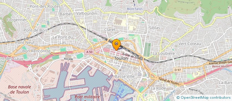 localisation de l'entreprise MADAME JOELLE DUVERNAY  TOULON