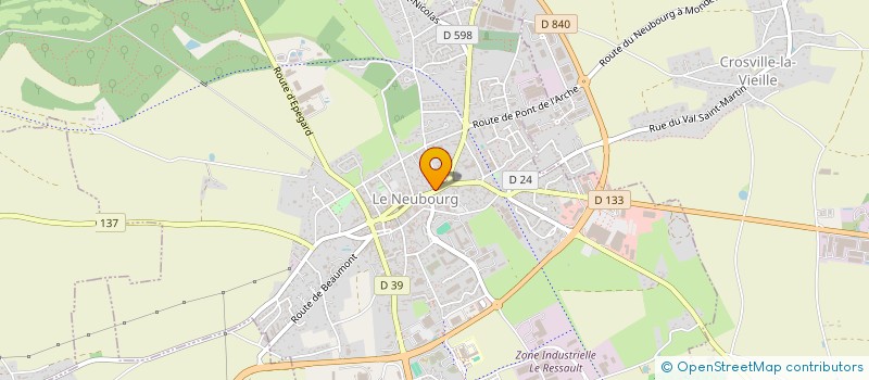 localisation de l'entreprise MADAME JOELLE ETIENNE  LE NEUBOURG