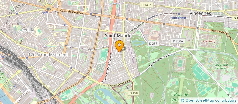 localisation de l'entreprise MADAME JOELLE FAUREAU à SAINT-MANDE