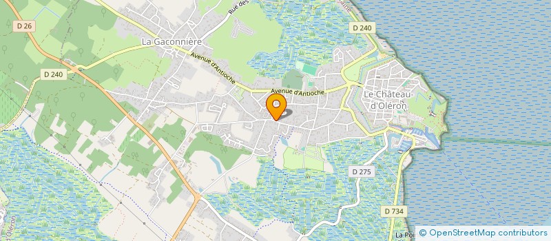localisation de l'entreprise MADAME JOELLE FAVEAU à LE CHATEAU-D'OLERON