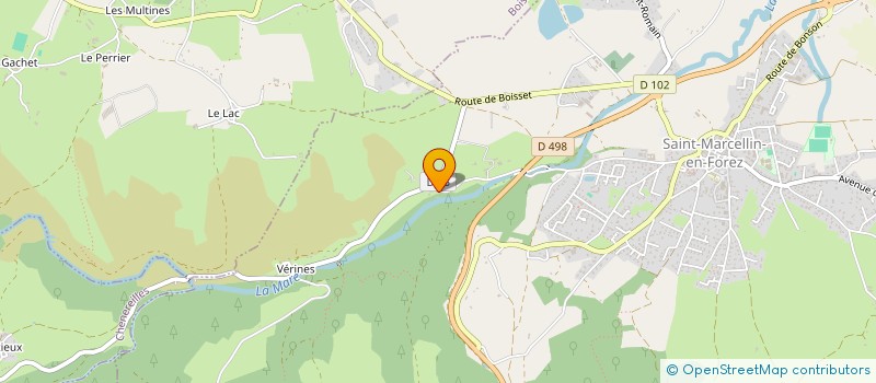 localisation de l'entreprise MADAME JOELLE FAVERJON  SAINT-MARCELLIN-EN-FOREZ
